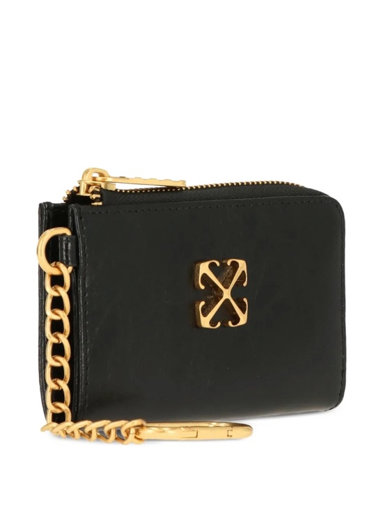 Off-White Handbags - Rare (Hard to Find Brand New) Off-White Black Leather Zip Key Pouch Wallet Card